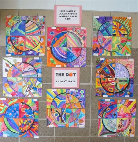 The Dot Display Elementary Art Projects Elementary Art Art Lessons