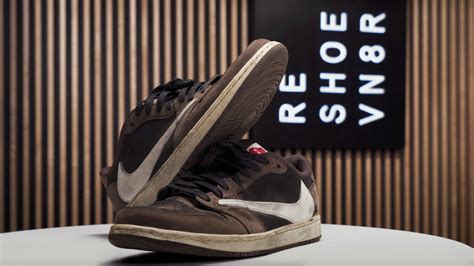 How To Clean Air Jordan 1 Low Travis Scott With Reshoevn8r