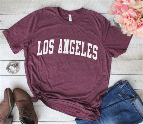 Los Angeles Shirt Los Angeles Tshirt Los Angeles Tee Etsy