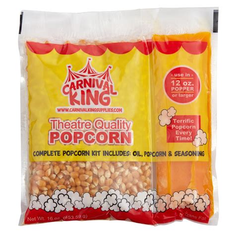 Carnival King All In One Popcorn Kit For 12 Oz To 14 Oz Popper 24case