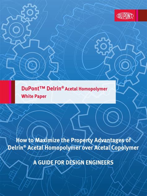 Dupont Delrin R Vs Acetal Copolymer White Paper Pdf Polymers