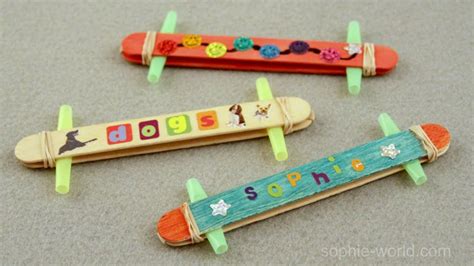 How To Make A Popsicle Stick Kazoo Sophies World Youtube