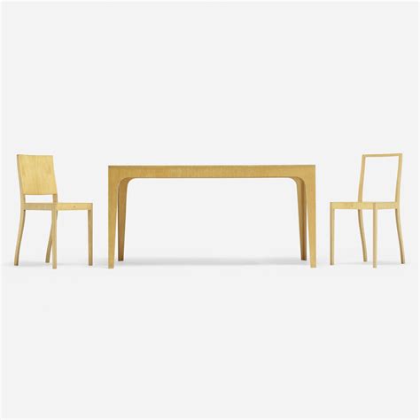 Jasper Morrison Early Ply Table And Chairs For Vitra Edition 1991