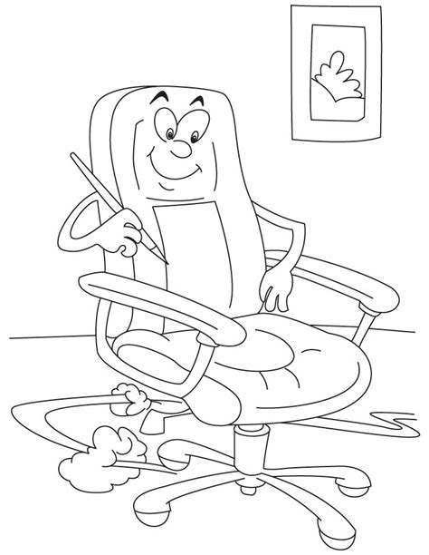 Peter's vision of a sheet with animals. Office chair coloring pages | Download Free Office chair ...
