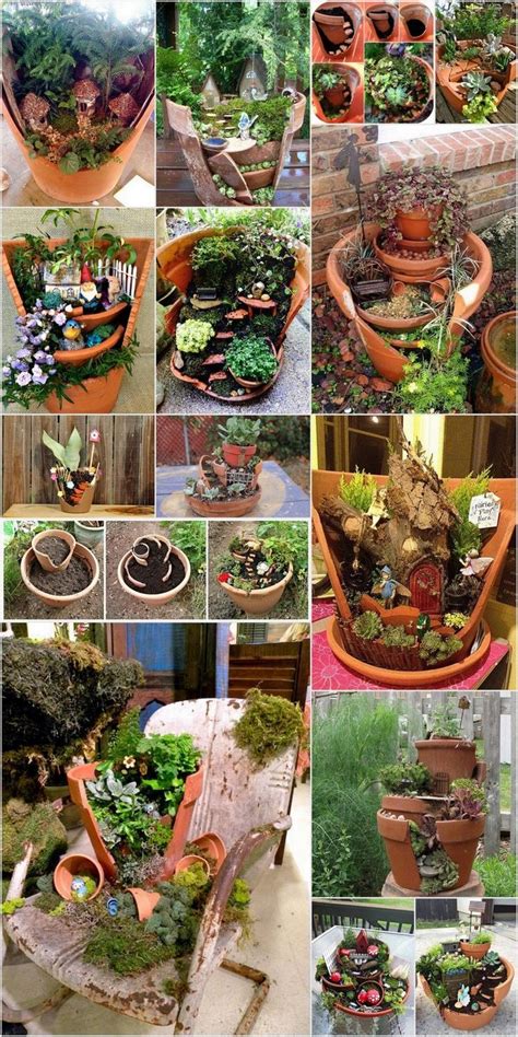 Broken Pots Turned Into Brilliant Fairy Garden Ideas Fairy Garden