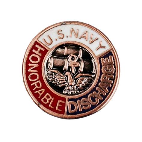Navy Lapel Pin Honorable Discharge Pin Us Navy