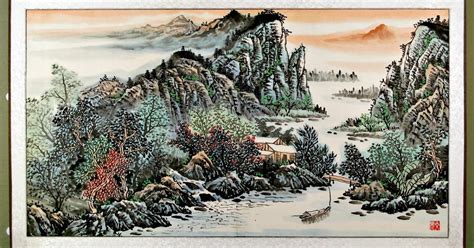 Beautiful Chinese Paintings Chinese Shan Shui Mountain Landscape Small