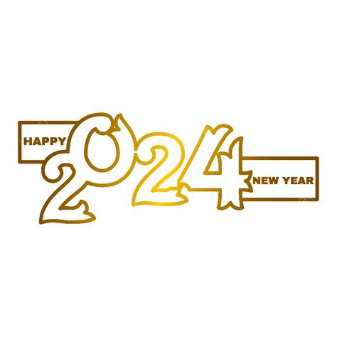 Gradien 3d Selamat Tahun Baru 2024 Vektor Selamat Tahun Baru 2024 3d
