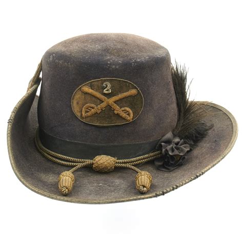 Original Us Civil War Union Officer Burnside Pattern Slouch Hat 2nd