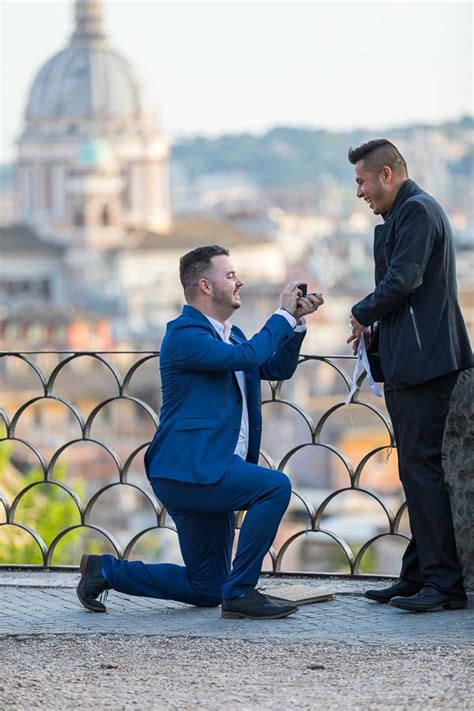 Gay Couple Wedding Proposal In Rome Italy Surprise Photography