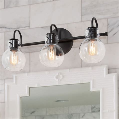 Borislav 3-Light Vanity Light | Black bathroom light, Light fixtures