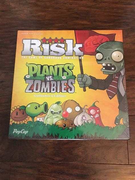 Risk Board Game Plants Vs Zombies Collectors Edition New Factory Sealed