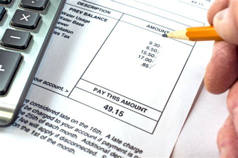 How to calculate your water bill. Water Bill Stock Photos, Pictures & Royalty-Free Images ...