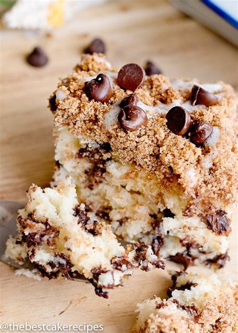 Chocolate Chip Coffee Cake Recipe Easy Breakfast Cake With Streusel
