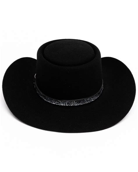 Stetson Mens Black Revenger Wool Felt Western Hat Western Hats Hats
