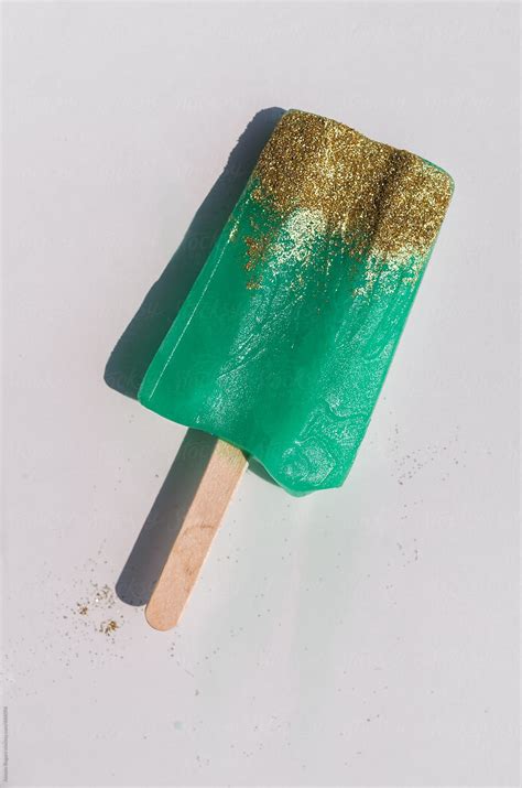 Mint And Gold Ice Lolly By Stocksy Contributor Alessio Bogani Stocksy