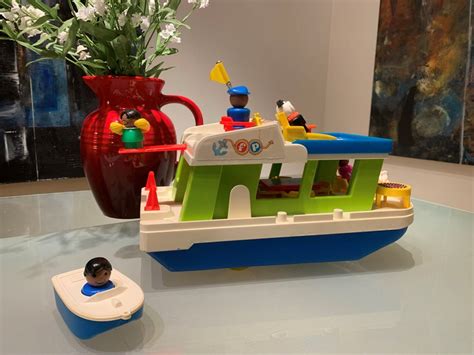 Vintage Fisher Price Little People Happy Houseboat With Etsy