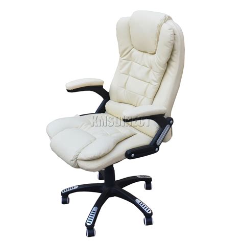 Westwood 6 Point Massage Office Computer Chair Luxury Leather Swivel