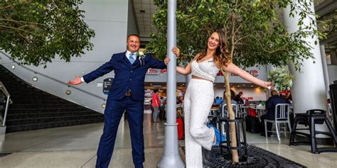 Couple Marries Inside An Airport After Meeting On A Plane C Boarding Group Travel Remote