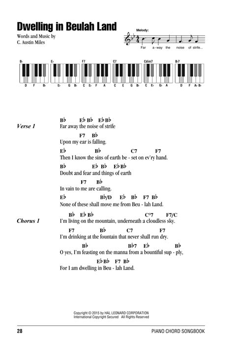 Free sheet music preview of sweet beulah land for piano solo by squire parsons. Dwelling In Beulah Land | Sheet Music Direct