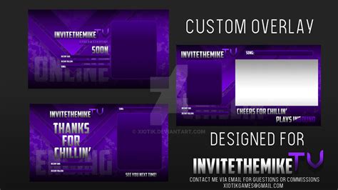 Custom Twitch Overlay Invitethemiketv By Xiotik On Deviantart