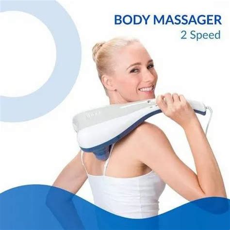 White Plastic Double Head Body Massager At Rs 495 In Ahmedabad Id 25230144091