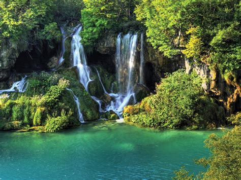 Thailand Wallpaper Waterfall River Jungle Nature