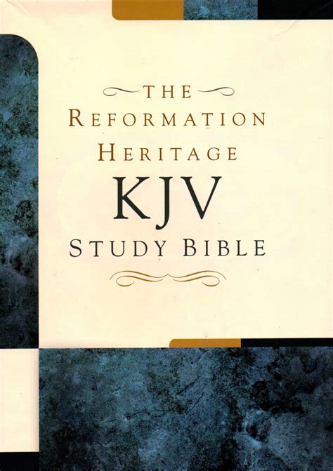 Review Reformation Heritage Kjv Study Bible