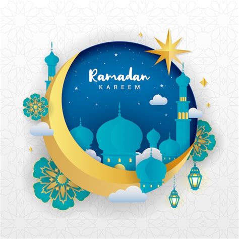 Premium Vector Ramadan Kareem Greeting Card Design