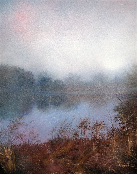 Morning Fog Painting By Andrew King Fine Art America