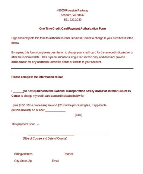 By signing this you authorize this agreement will remain in. Credit Card Authorization Form Template - 10+ Free Sample ...
