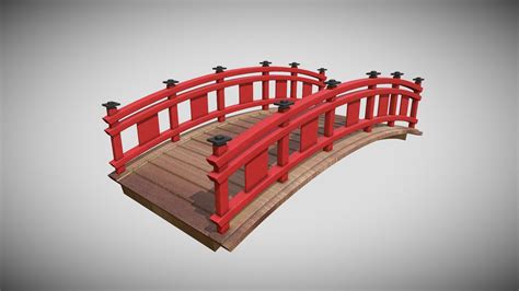Japanese Bridge Buy Royalty Free 3d Model By Tranhaanhthu99