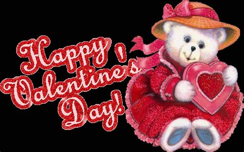 Good Morning Greetings Happy Valentines Day Teddy Bear With Heart