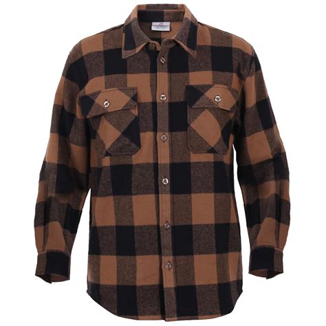 Sale Mens Brown Flannel Jacket In Stock