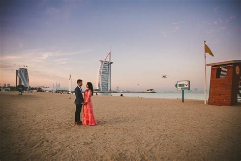 Dubai Beach Morning Pre Wedding Photoshoot Best Wedding Photographer