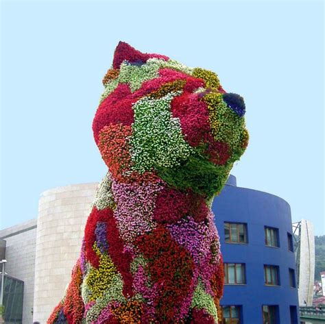 Jeff koons puppy plate limited edition 1992 roman 9 / xxv. Jeff Koons Puppy (flower cat) in front of the Guggenheim ...