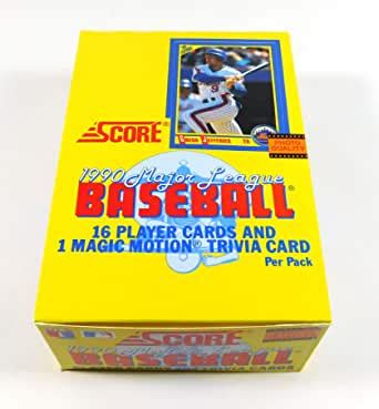 Professionally graded cards will sell for more. Amazon.com: 1990 Score Baseball Cards Box (36 packs): Collectibles & Fine Art