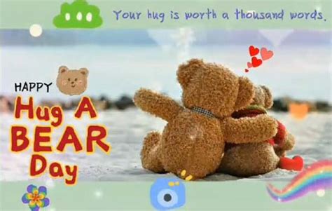 My Hug A Bear Day Ecard Just For You Free Hug A Bear Day Ecards 123