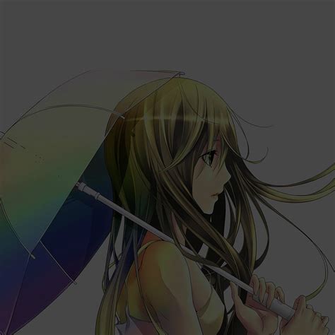 Umbrella Girl Dark Anime Illust Art Ipad Wallpapers Free Download