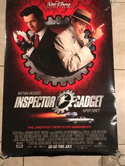 inspector gadget original d s rolled movie poster 27x40 matthew broderick disney ebay