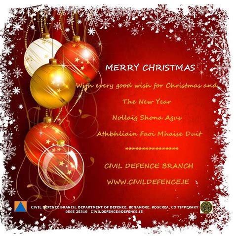 Christmas Greetings Civil Defence