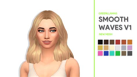 Greenllamas Sims Hair Sims 4 Cc Skin Sims 4 Characters
