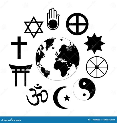 De Las Religiones Simbolos Ilustraciones Stock Vectores Y Clipart