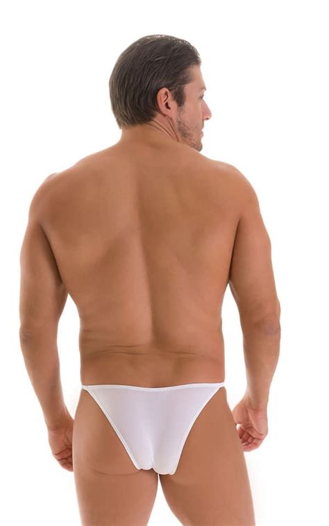 Stuffit Pouch Half Back Tanning Swimsuit In Super Thinskinz White