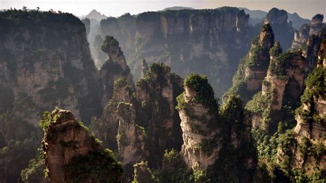 The whole park area has three scenic areas with numerous attractions, one of which provided the inspiration for the mystical floating. Zhangjiajie National Forest Park (China) Wallpapers Images ...
