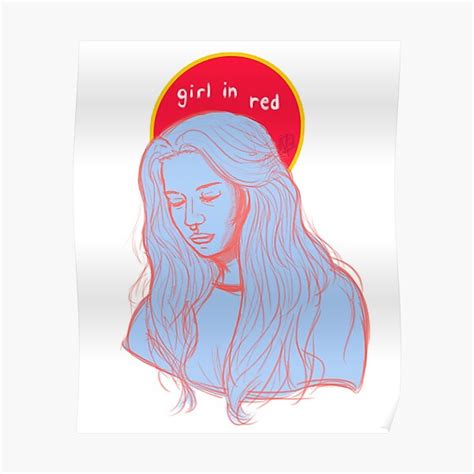 Girl In Red Poster For Sale By Paintimenti Redbubble