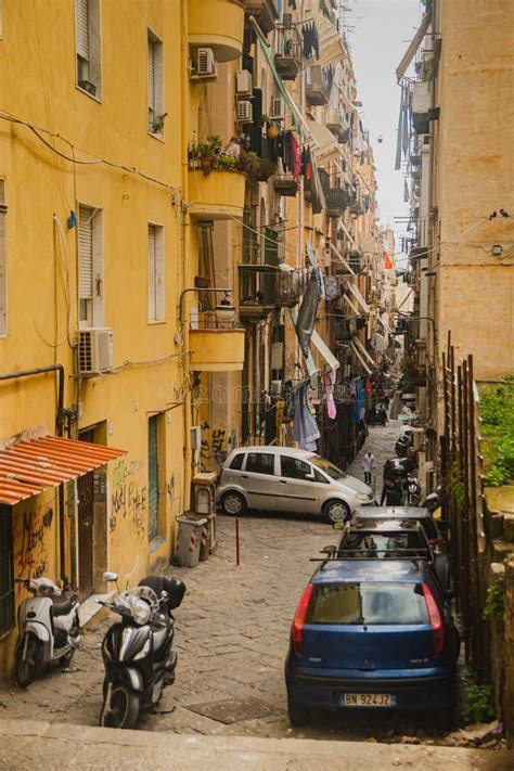 The Old Ancient District Of Naples Quartieri Spagnoli Slums Old