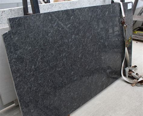 It is available in slabs in a polished finish and recommended for interior and exterior projects for both commercial and residential projects including landscaping, flooring, countertops and. Steel Gray Granite | Grey granite countertops, Grey ...