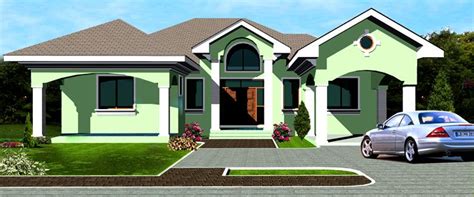 Three bedroom house plan in ghana. Ohene House Plan | Ghana Architects | Ghana House Plans ...
