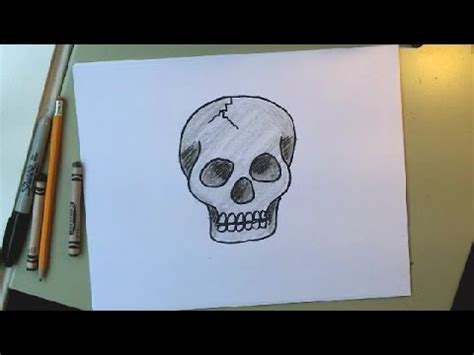 See more ideas about easy drawings, drawings, cool drawings. How to Draw a Skull Step by Step - Easy Cartoon Drawing ...